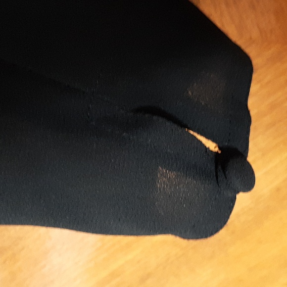 Vintage Frank Usher black Crepe dress 8 - Picture 8 of 11